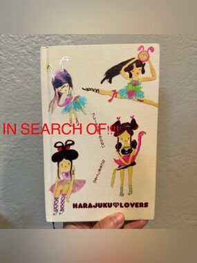 IN SEARCH OF!!  Harajuku Lovers Illustrated Notebook - Cream Cover